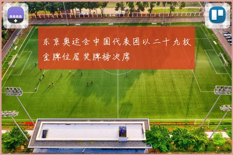 东京奥运会中国代表团以二十九枚金牌位居奖牌榜次席